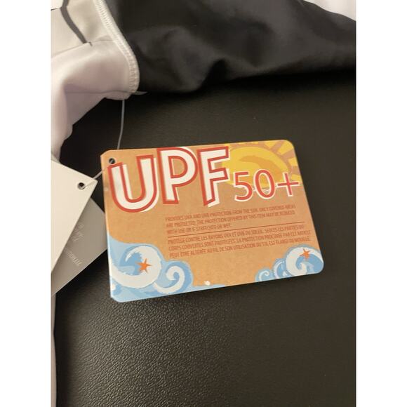 NWT Stormtrooper Swimsuit Star Wars M Disney Rash Guard Adaptive White Black - Picture 4 of 9